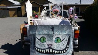 Alice in Wonderland Christmas float