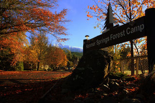 Entrance to the camp in Autumn